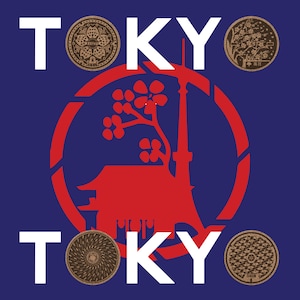 Tokyo: Manhole Cover Coasters-ユニークなギフト！Hand-drawn and Handmade