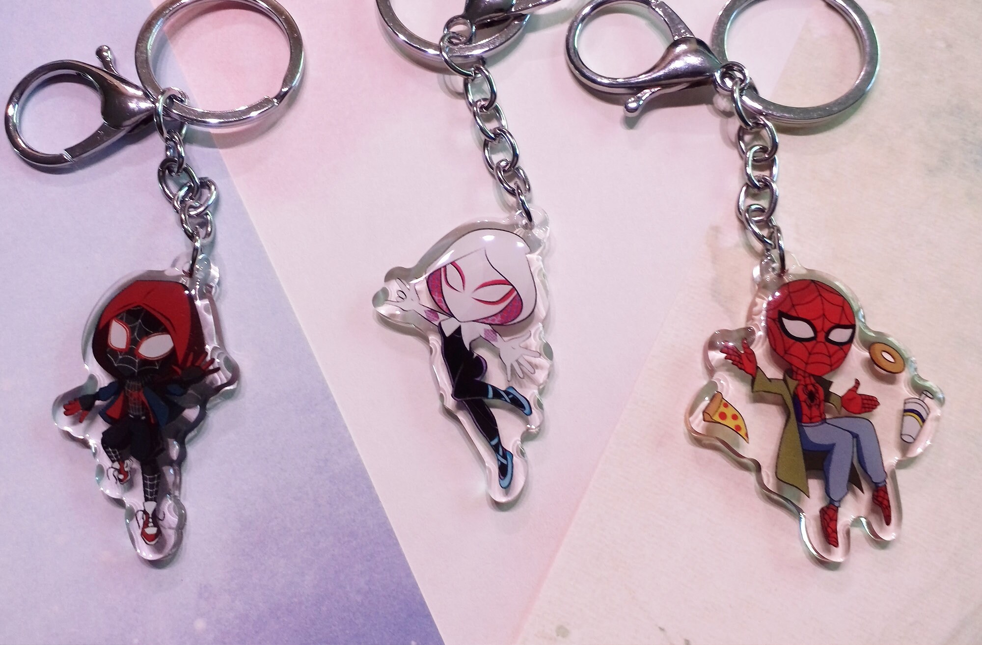 Spider-man Gumball Charm Bracelet Peter Parker Miles Morales 