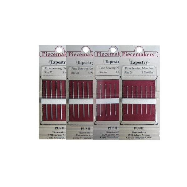 BULK 3 PACK Piecemaker Tapestry Needles - Size Choice