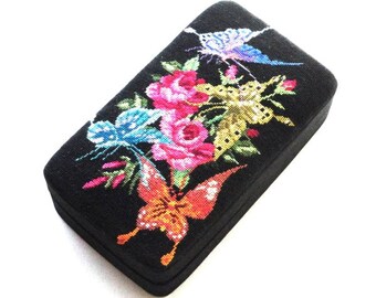 Beautiful Petit Point Accessory Box