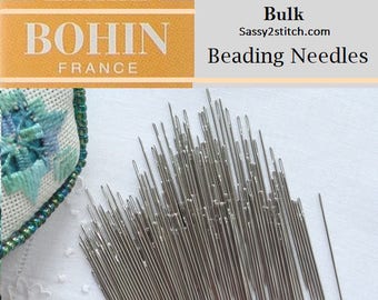 BULK BOHIN Beading Short Sharp Needles - Size 10