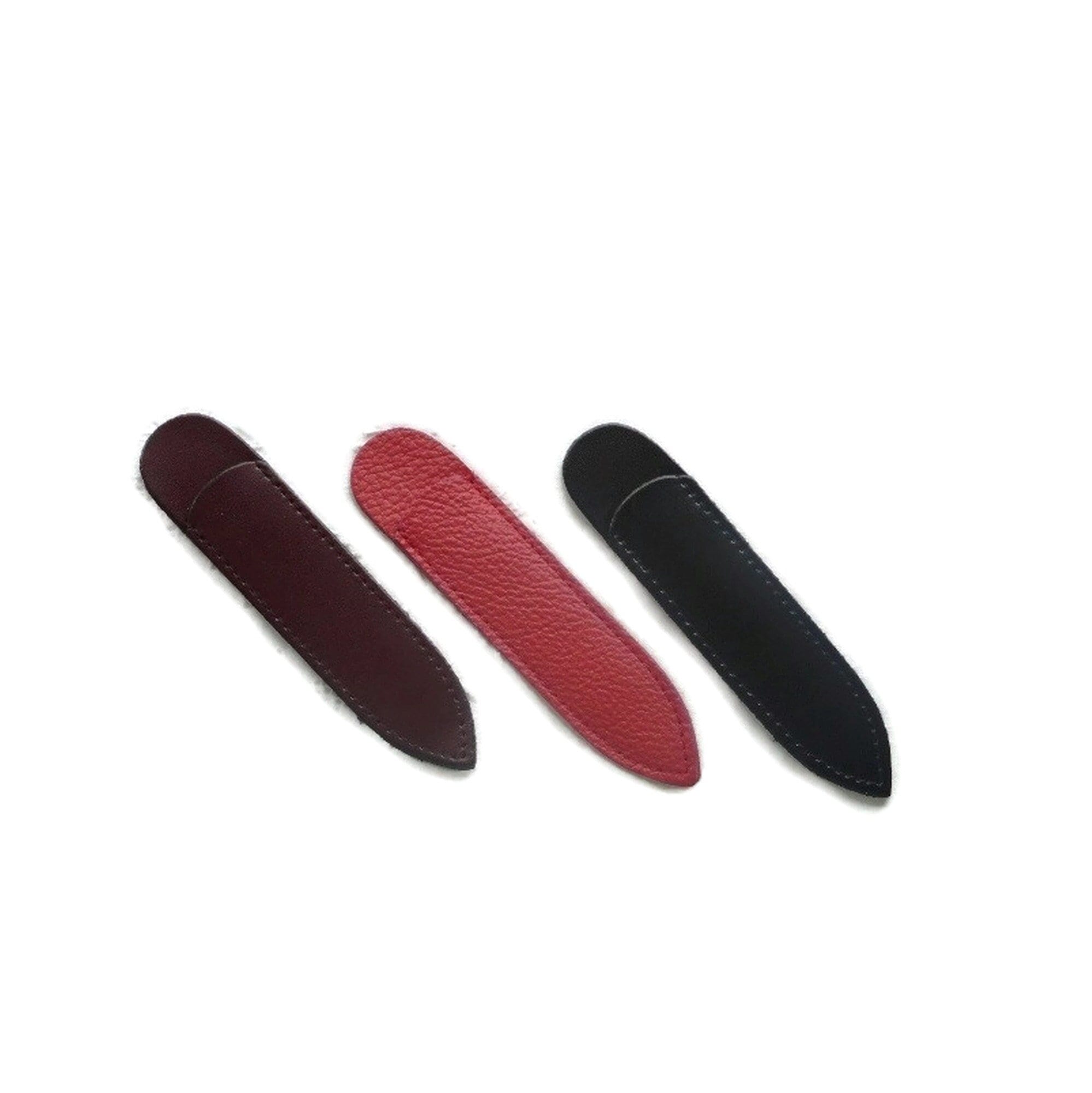 GENUINE Leather Scissor Sheath for 4" Embroidery Scissors, Double Pocket