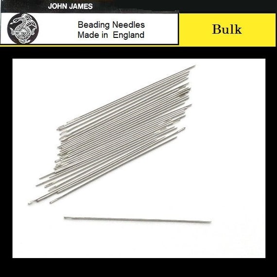 Four Size 28 Beadsmith//John James English Long Eye Beading Tapestry Needles