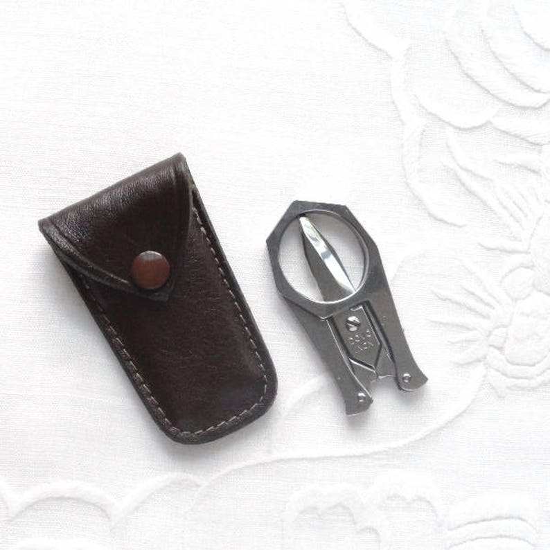DOVO LEATHER Embroidery Scissor Case SIZE CHOICE