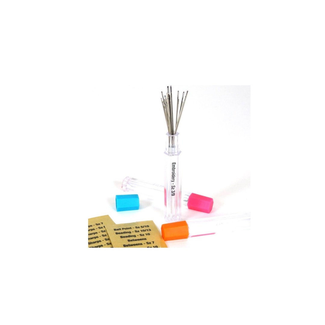 NEEDLE Storage Tubes With Labels Etsy