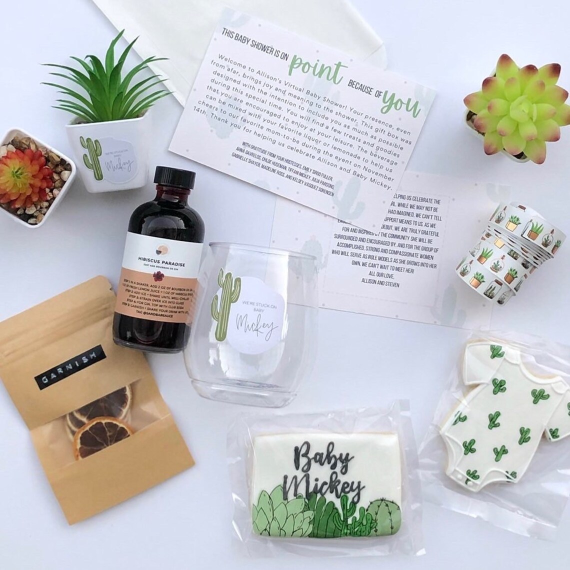 Virtual Baby Shower Baby Shower Favors Party in A Box Etsy