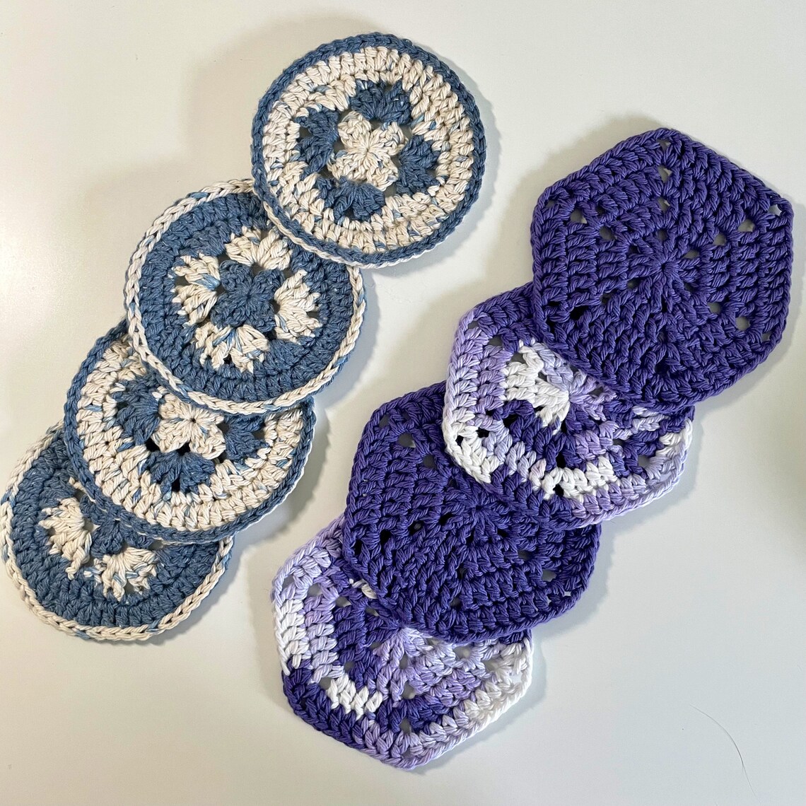 Thread Crochet Coasters Cotton Yarn Crochet Coasters - Etsy