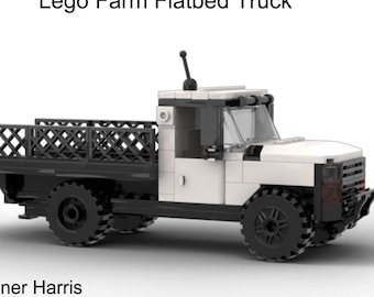 Ciężarówka z platformą Lego Farm (TYLKO INSTRUKCJA CYFROWA)