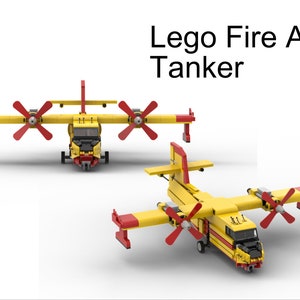 Camión cisterna Lego Fire Air personalizado (solo instrucciones digitales)