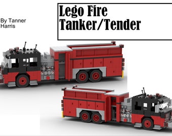 Instrukcje do budowy spersonalizowanego czołgu/pojazdu strażackiego Lego (tylko instrukcje cyfrowe)