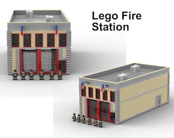 Custom Lego Fire Station Instructions (digital download)