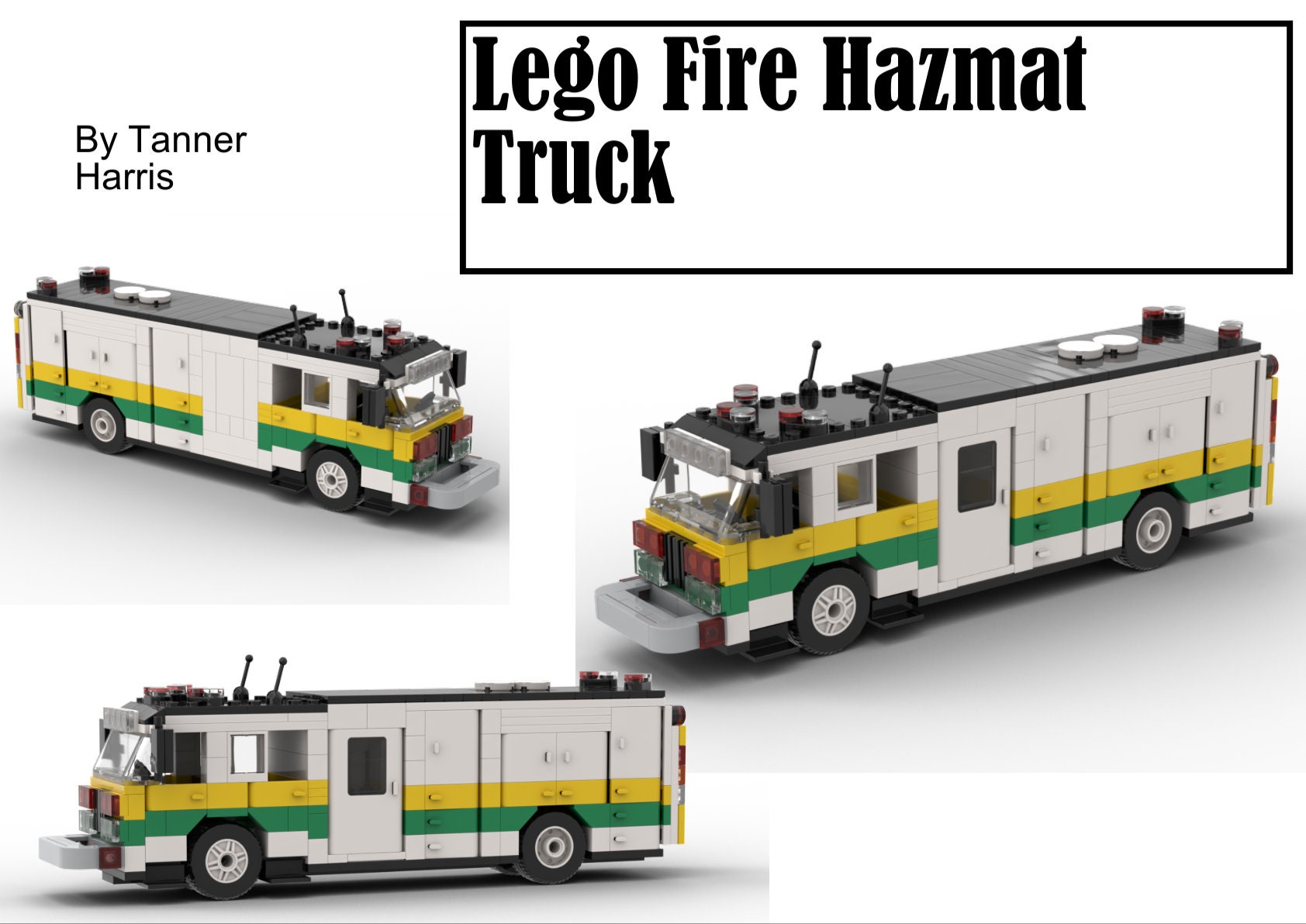 Lego Fire Hazmat Truck digital Instructions Etsy