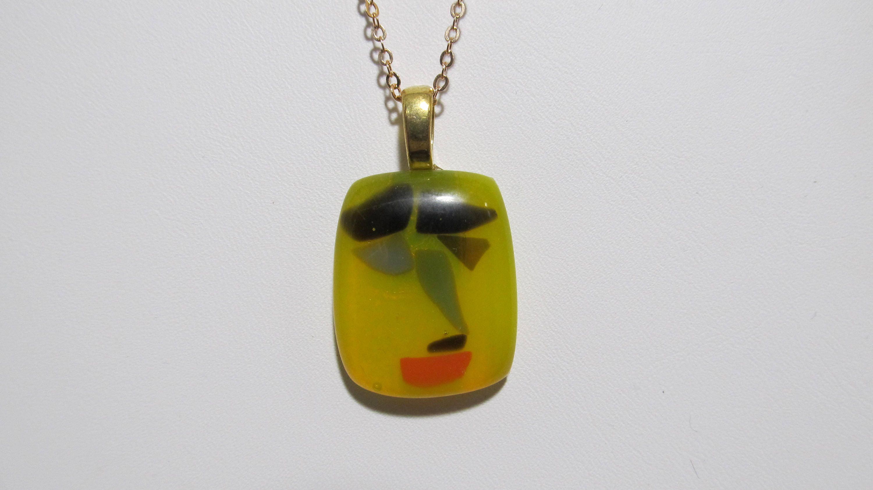 Fused glass jewelry, Fused glass necklace, Gift for her