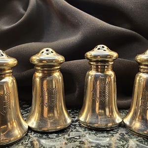 Saliera/pepiera Gorham Sterling (monogrammi "W")