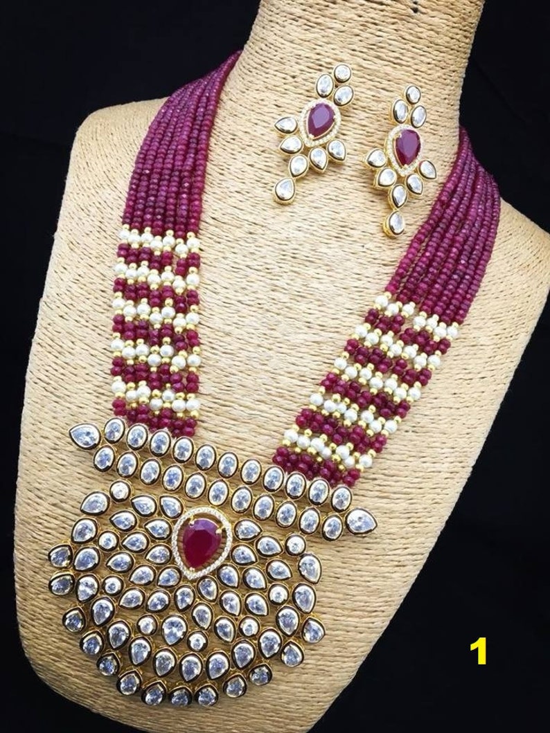 Real Kundan Necklace Set Bollywood Jewelry Ad Cz Polki Handmade Statement Set 3 Innovatis Suisse Ch innovatis suisse ag