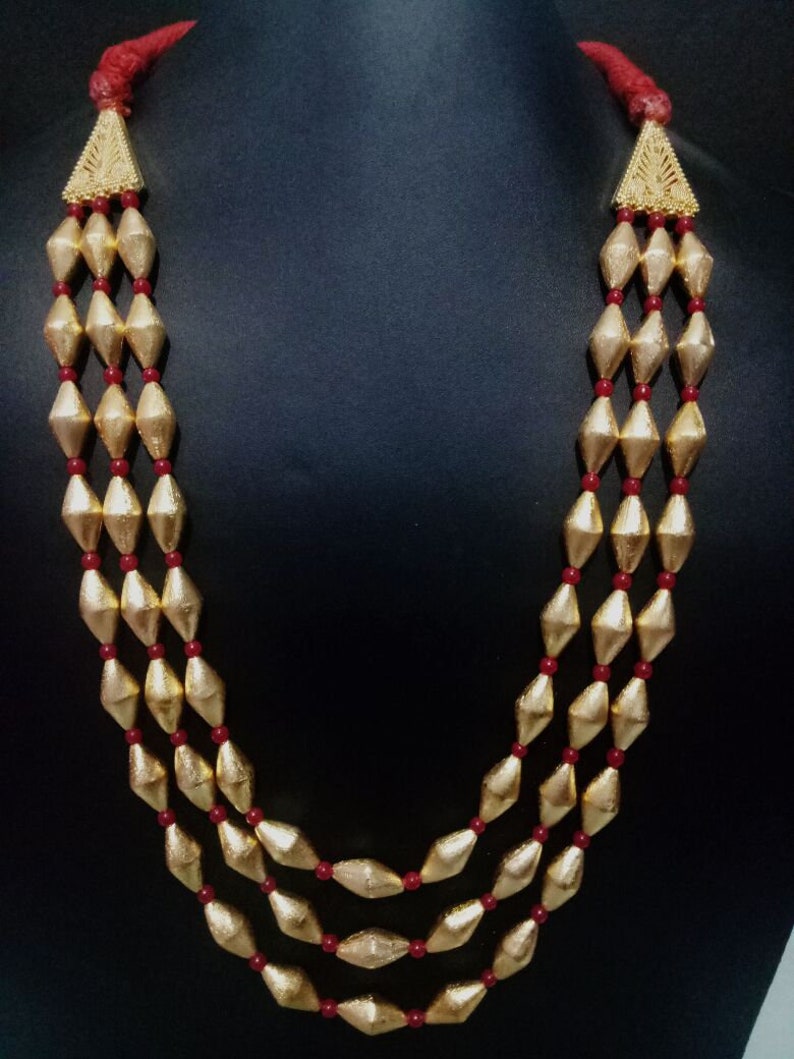 Indian Dholki Mala Bormala Dholki beads necklace Indian Etsy