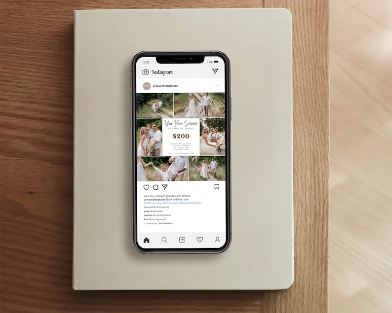 Your Theme Photography Marketing Template, Mini Session Template, Instagram Photography Marketing Board, Social Media Advertisement image 6