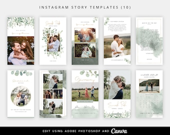 Instagram Stories Templates, Instagram Story Photoshop Template, Editable Instagram Stories, Templates for Photographers, Insta Stories