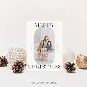 Frohe Weihnachten Kartenvorlage, Urlaub Kartenvorlage, Foto Weihnachtskarte Vorlage, Weihnachtskarte Photoshop Vorlage | Zia - CC136