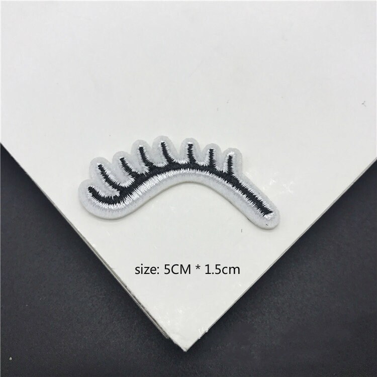 Set of 2 Pieces Eye&eyelash Patchembroidery Ironon/sew on Etsy