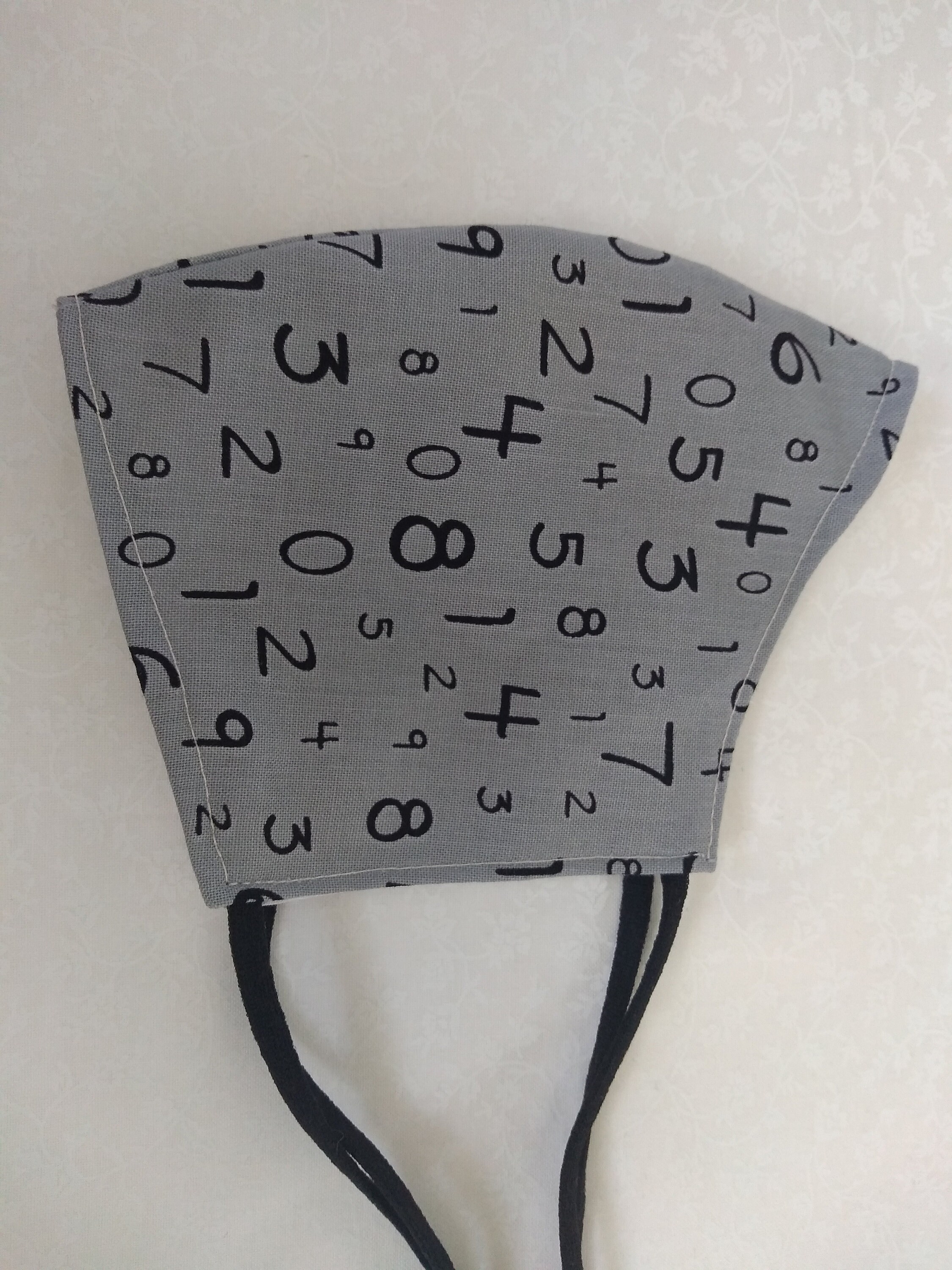 Fitted face mask numbers/ math / teachers/ adjustable/ UV Etsy