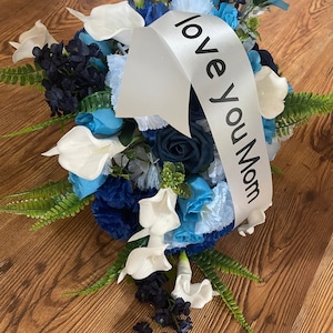 Silk Floral Memorial arrangement