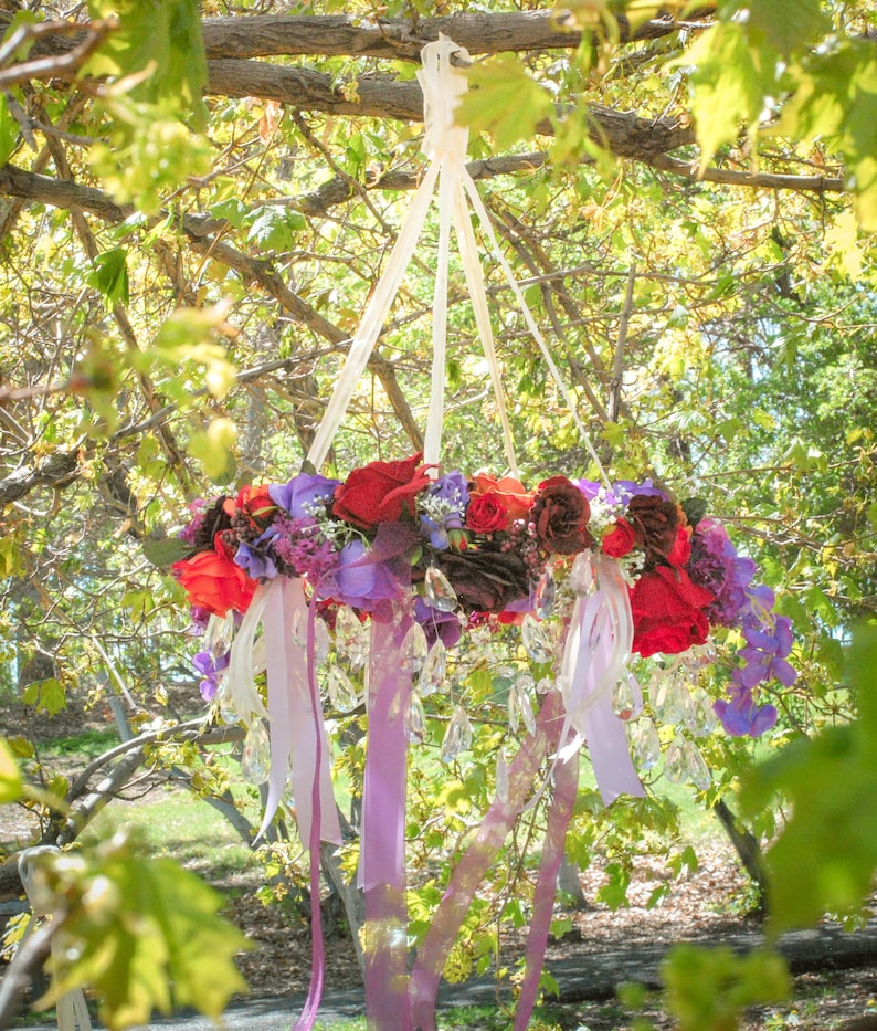 Custom Floral Wedding Chandelier