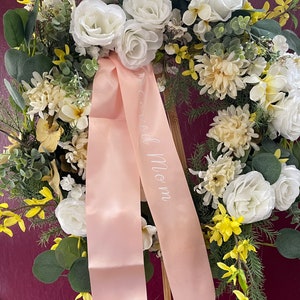 Yellow Poppy Floral Memorial Wreath