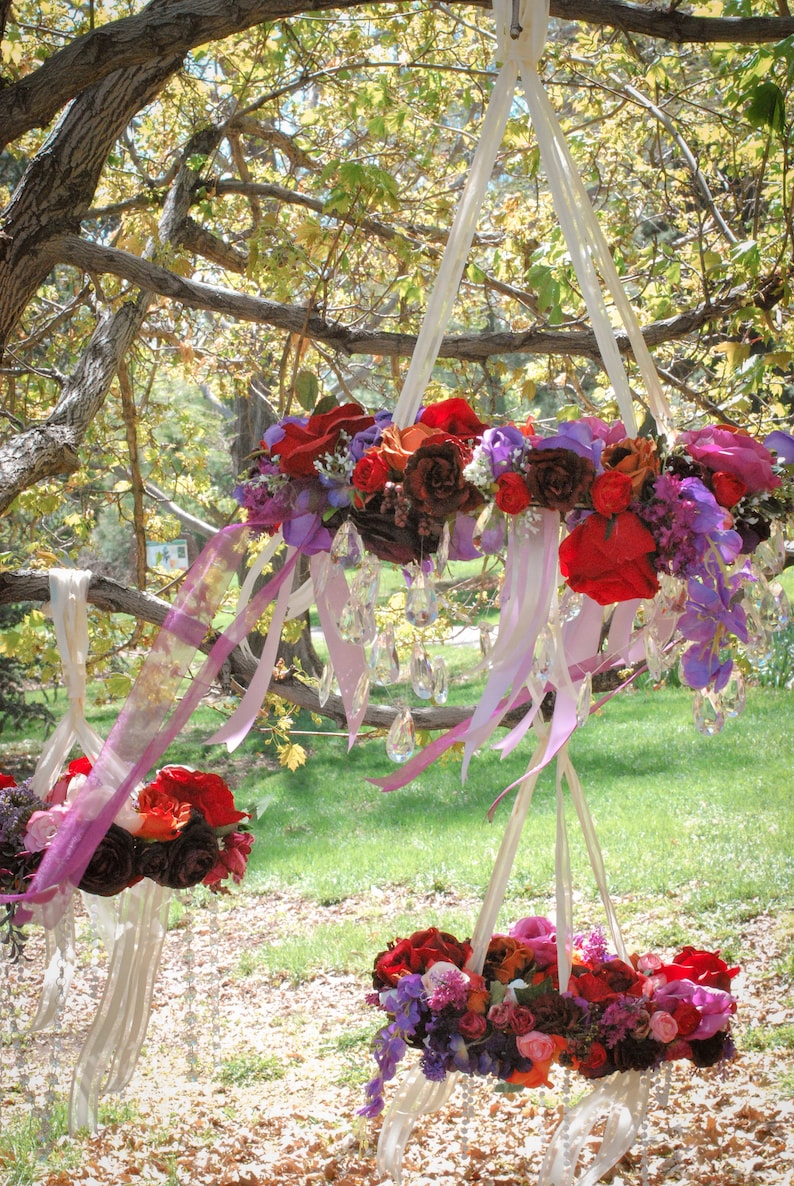 Custom Floral Wedding Chandelier