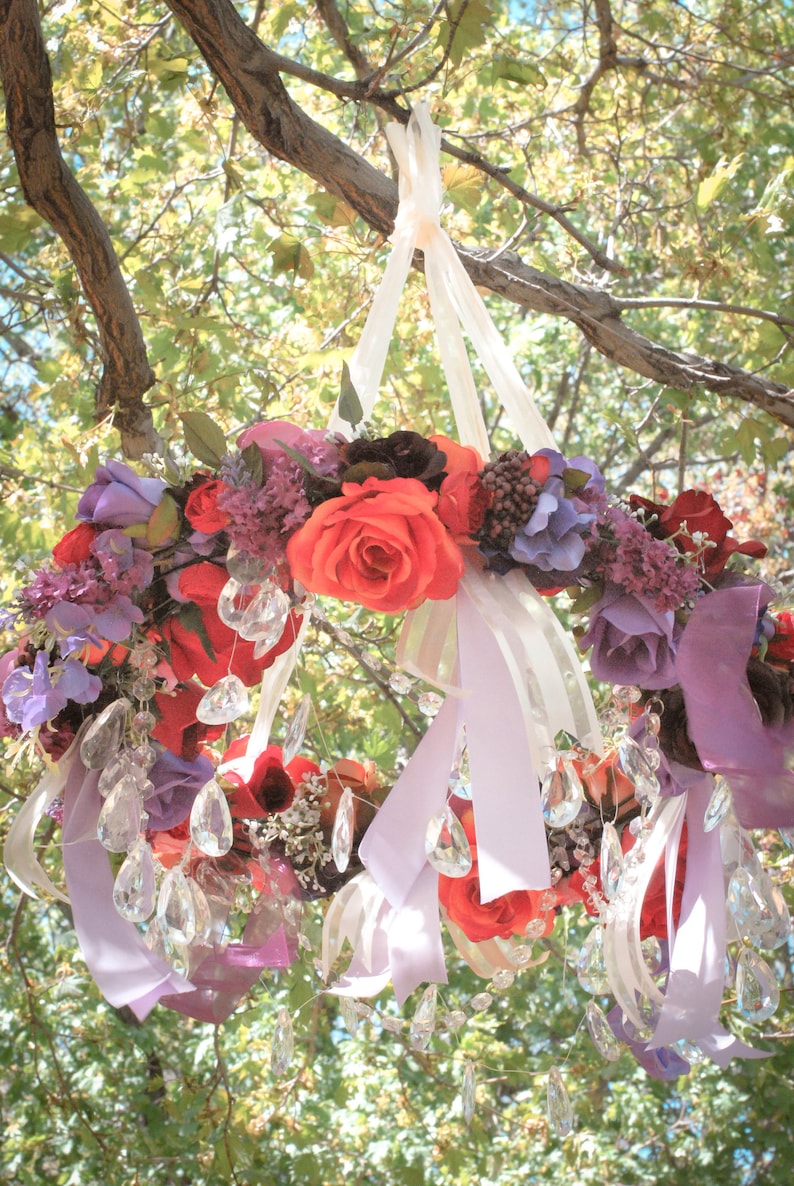 Custom Floral Wedding Chandelier