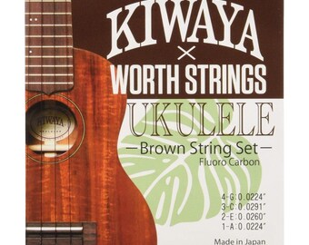 Worth × KIWAYA K-BM Brown Fluorocarbon Ukulele Strings