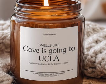 Personalized College Acceptance Gift, Going to College Gift for Graduation, College Announcement, High School Grad Gift, College Candle