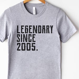 21st Birthday Shirt for Him, Turning 21 Birthday Gift for Son, Born in 2005 Shirts, 21st Birthday Gifts for Grandson, Twenty One Club Tee image 1