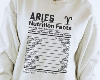 Aries Birthday Gift, Astrology Birthday Gift, Aries Sweatshirt, March Birthday Gift, Astrology Gift Aries, April Birthday Gift, Aries Shirt
