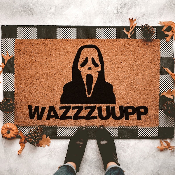 Halloween Door Mat Etsy
