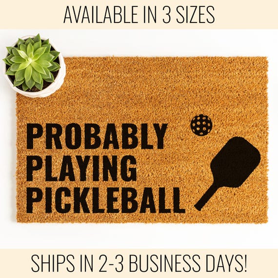 Pickleball Gifts for Women, Pickleball Gift Ideas, Funny Doormat, Pickleball Gifts for Men, Custom Doormat, Personalised Door Mat