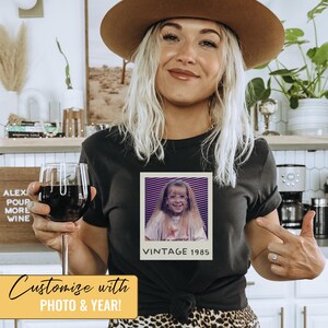 Custom Photo and Year Shirt, Custom Birthday Shirt, 30th Birthday Shirt, 40th Birthday Shirt, 50th Birthday Shirt, Custom Birthday Gift
