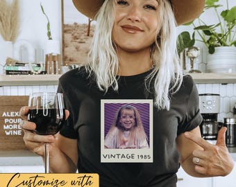 Custom Photo and Year Shirt, Custom Birthday Shirt, 30th Birthday Shirt, 40th Birthday Shirt, 50th Birthday Shirt, Custom Birthday Gift