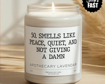 Funny 50th Birthday Gift, Funny Candles for Women, Custom Candle, Sister Birthday Gift, 50 Birthday Gift For Best Friend, Gift For Her