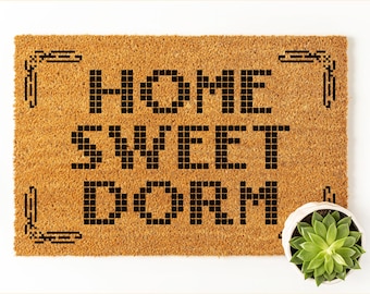 Custom Dorm Decor Dorm Doormat, College Doormat, Dorm Room Decor, Personalized Dorm Decor, College Student Gift, College Girls Dorm Gift
