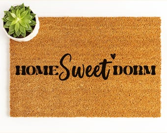 Custom Dorm Decor Dorm Doormat, College Doormat, Dorm Room Decor, Personalized Dorm Decor, College Student Gift, College Girls Dorm Gift