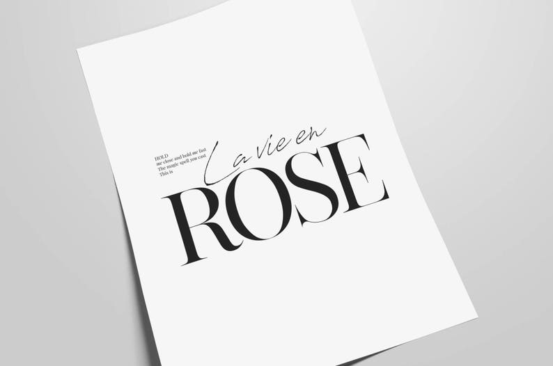 Letra De La Vie En Rose Español