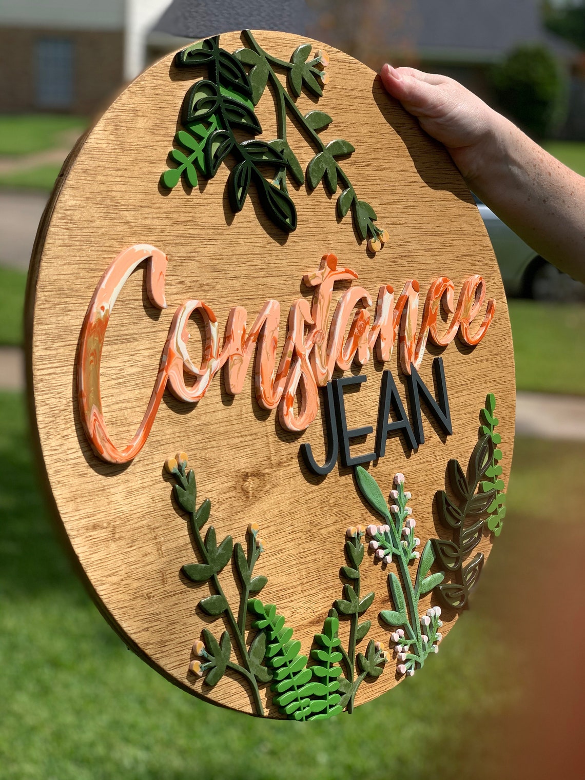 Panneau De Nom Personnalisé En Bois - De 20 à 150 Cm - Pour Mariage, Anniversaire, Déco Murale