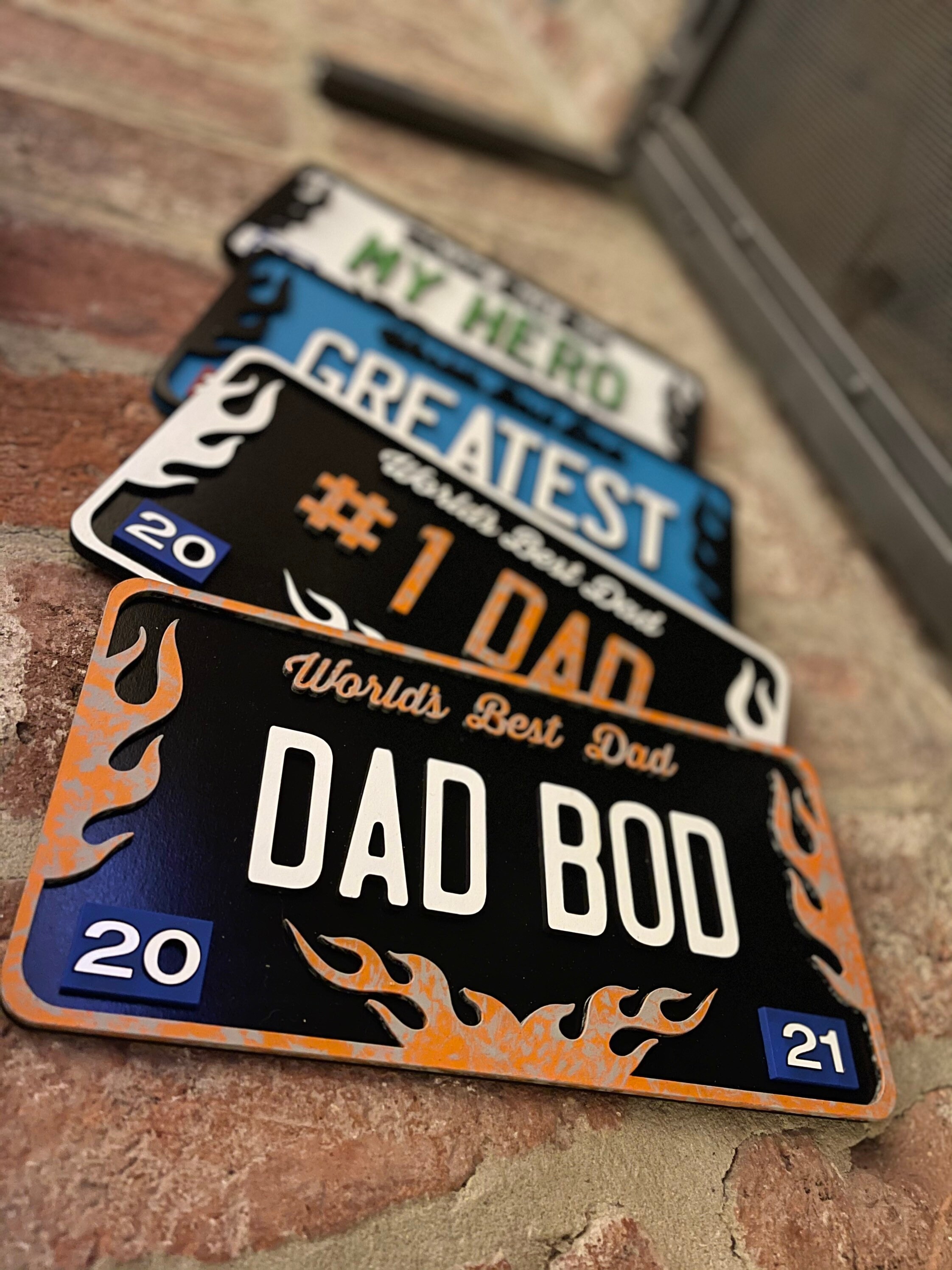 Custom Fathers Day License Plate Gift Gifts for Dad Fathers Etsy