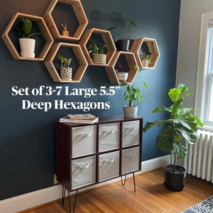 Set of Large 5.5” Deep Hexagons