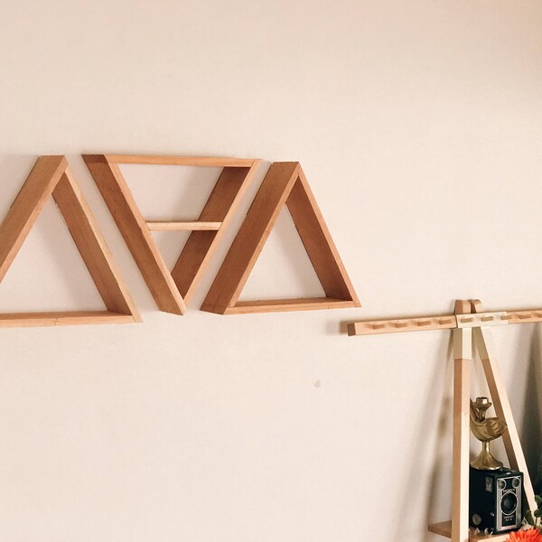 Triangle Shelves Etsy