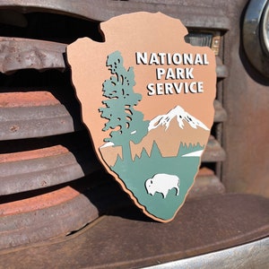 Customizable NPS Sign National Park Service Sign National Parks Wall Decor image 5