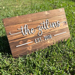 Custom Wood Sign | Family Sign | Personalized Family Name Sign | Last Name Pallet Sign | Wedding Gift | Home Wall Decor | Anniversary Gift