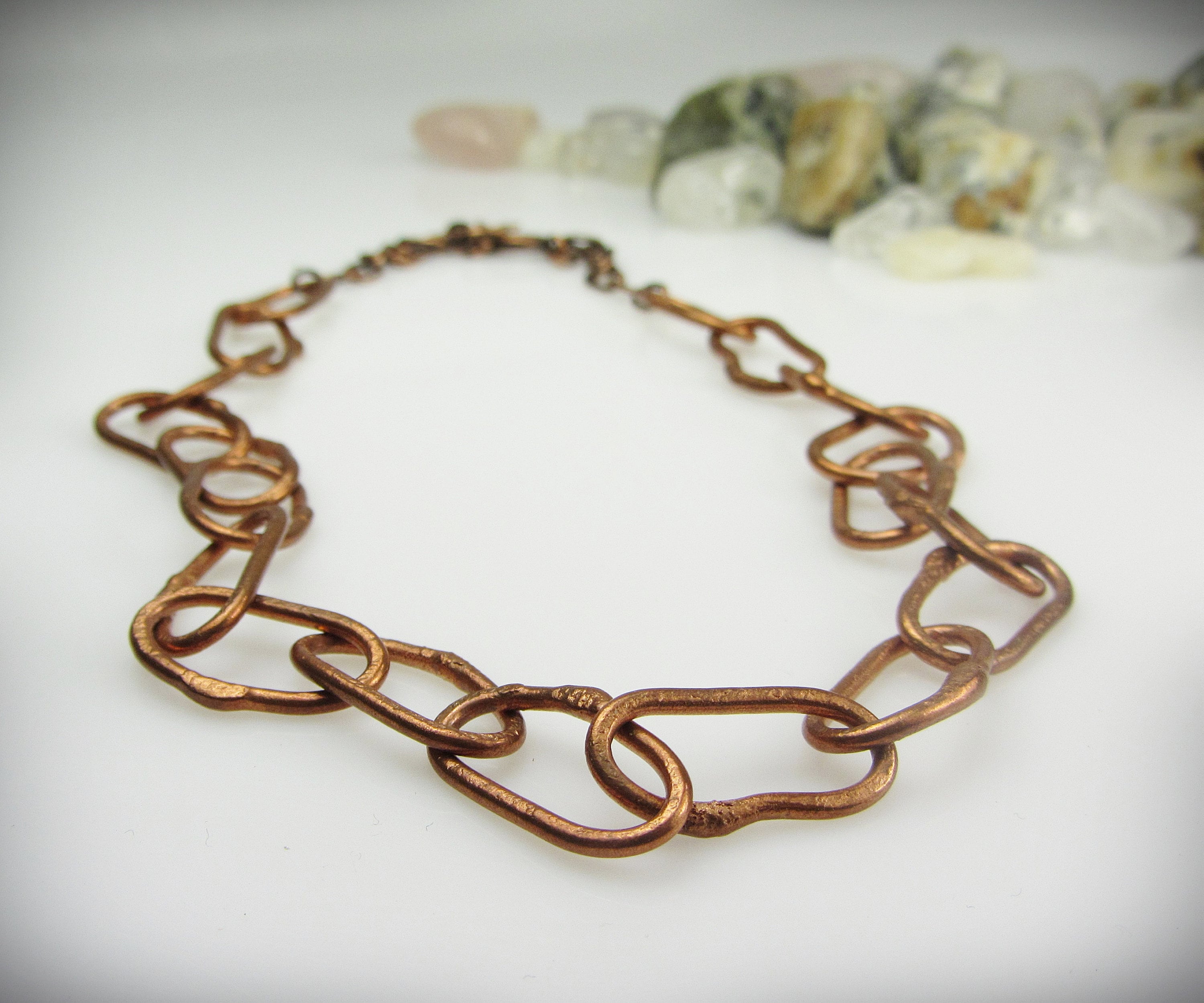 Kupfer Kette 4mm 5 Meter - Vollkupfer Dachrinnenkette Für Innen & Außen