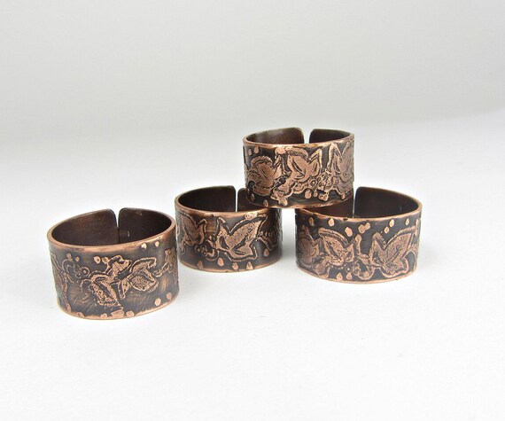 Handmade copper rings outlet